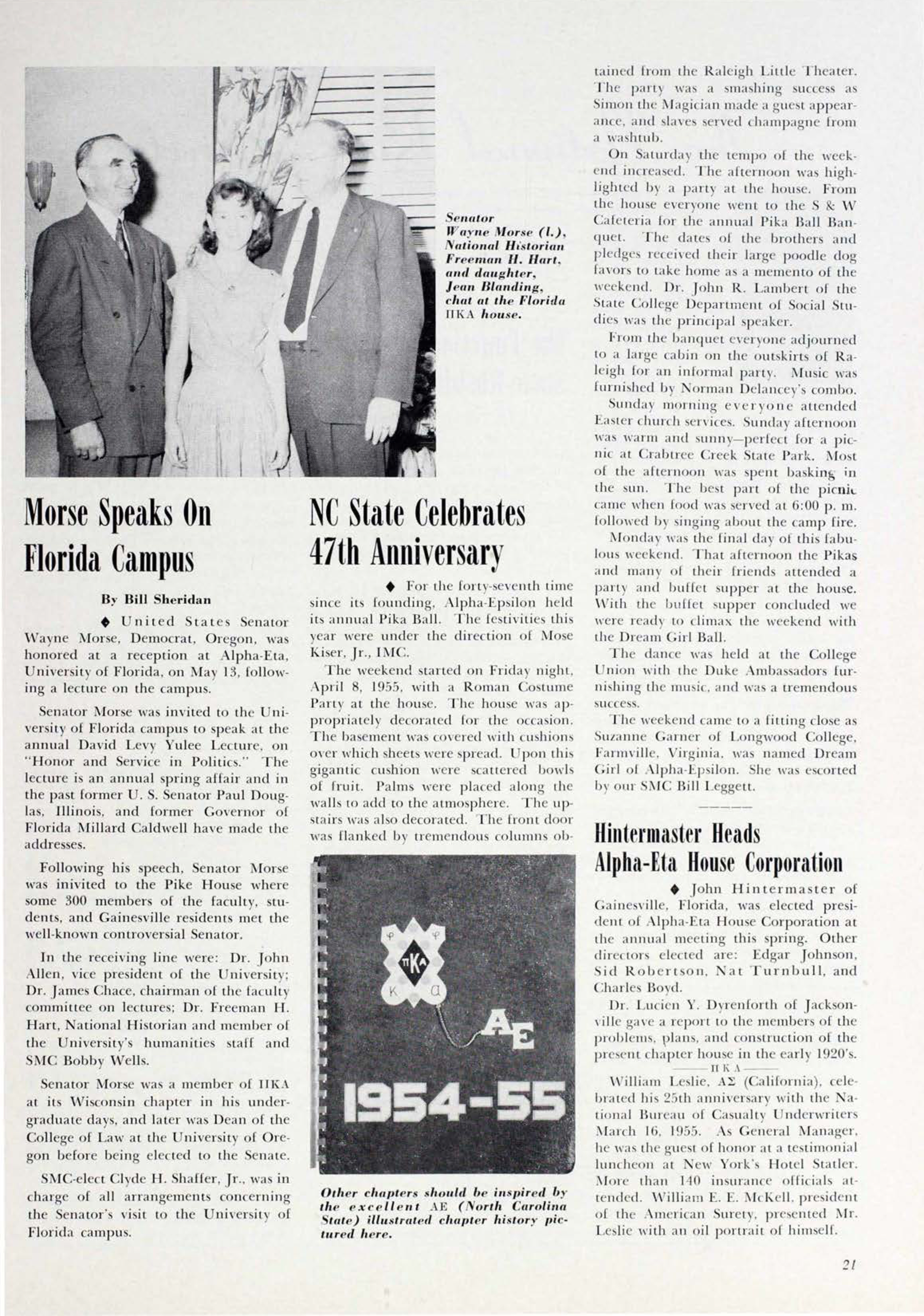 Morse Speaks On Florida Campus